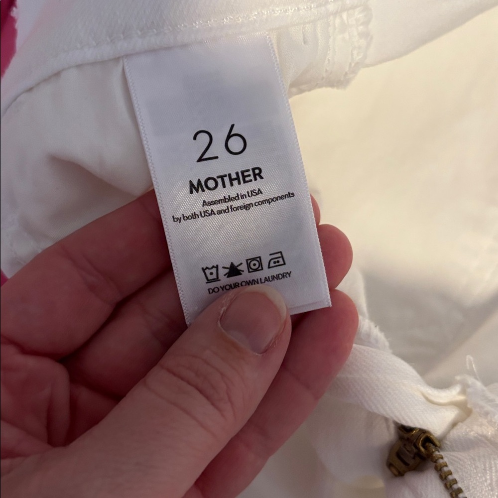 MOTHER the hustler ankle fray in fairest of them all size 26 - Picture 7 of 7